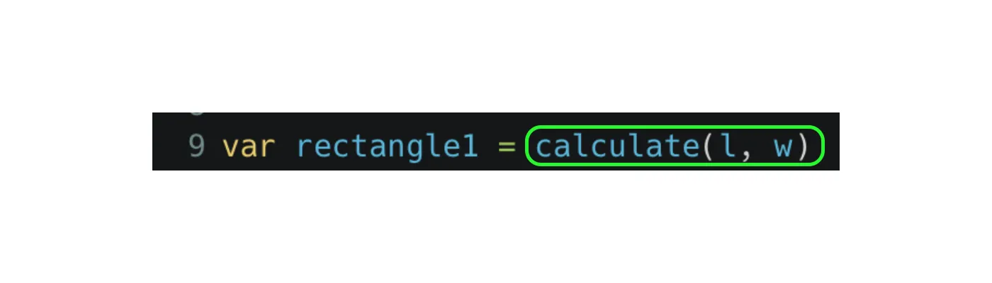 FEC code execution: parameters receive arguments
