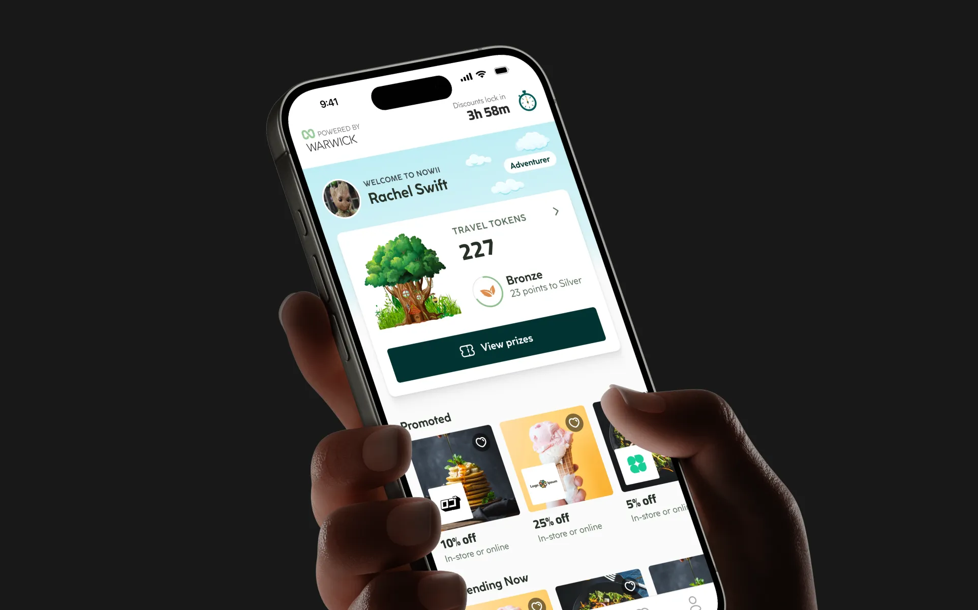 Nowii Rewards product showcase